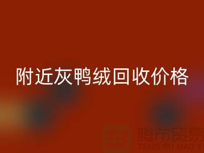 附近灰鸭绒开云手机入口官网价格多少钱一公斤？##上海腾布贸易