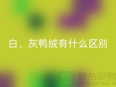 白鹅绒、灰鹅绒、白鸭绒、灰鸭绒有什么区别-库存羽绒开云手机入口官网公司