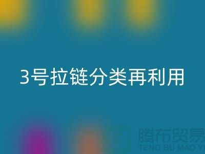 拉链开云手机入口官网：5号拉链、3号拉链分类再利用，环保新时尚-上海腾布