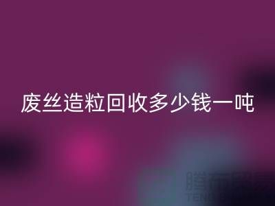 废丝造粒开云手机入口官网多少钱一吨？揭秘废丝再生利用的市场行情