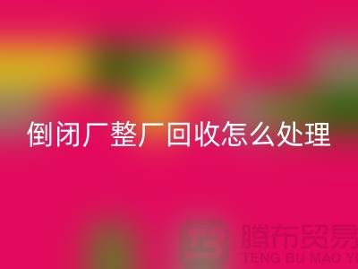 倒闭厂整厂开云手机入口官网怎么处理好？-上海腾布贸易-为您指路