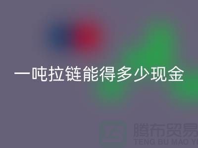 环保新时尚：开云手机入口官网拉链并赚钱！一吨拉链能得多少现金？