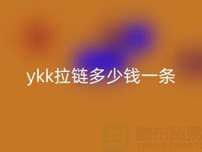 谁能告诉我，库存ykk拉链多少钱一条