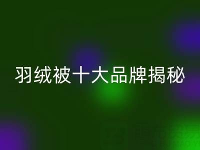 羽绒被十大品牌揭秘与普白鸭绒开云手机入口官网的行业密码